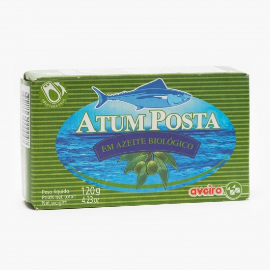 Ton solid în ulei de măsline eco 120g