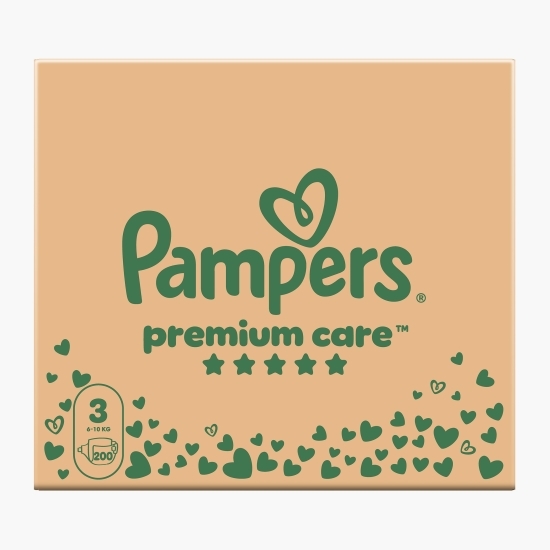 Scutece Premium Care XXL, mărimea 3, 6-10kg, 200 buc