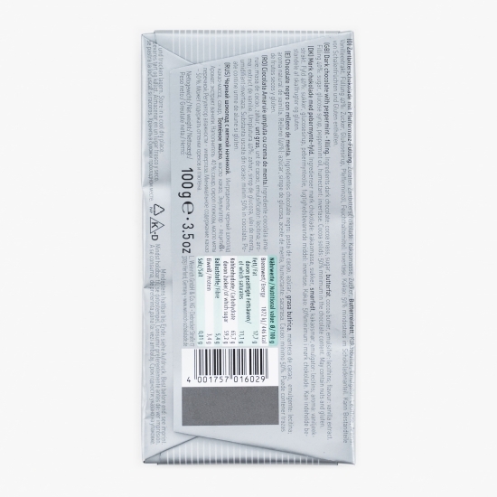 Ciocolată amăruie cu cremă de mentă 100g
