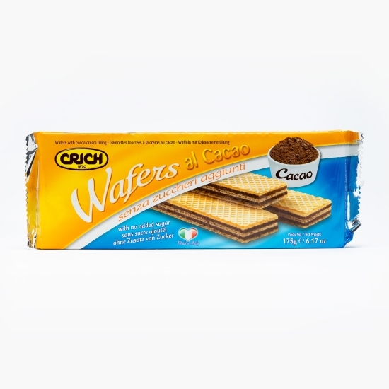 Napolitane cu cremă de cacao, fără zahăr adăugat 175g