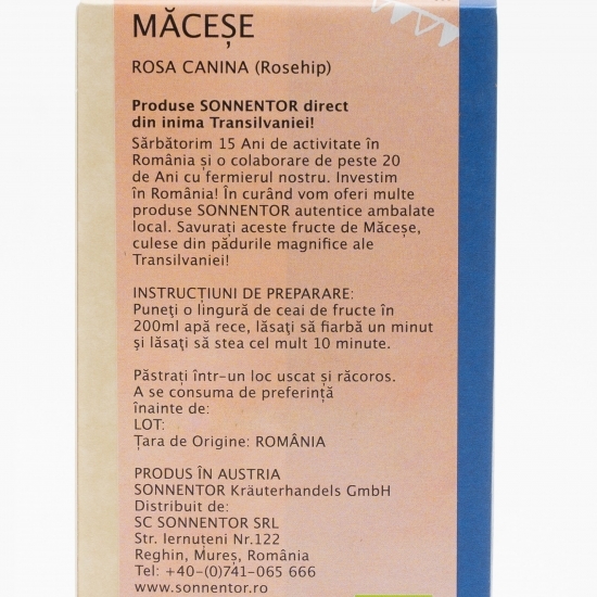 Ceai de măceșe eco „15 ani de bucurie” 100g