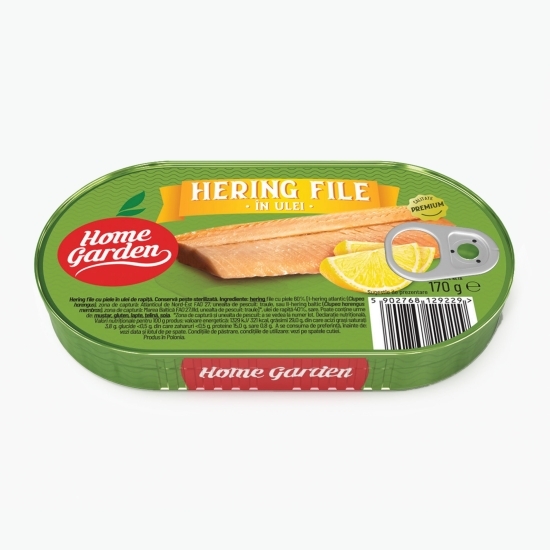 Hering file cu piele în ulei de rapiță 170g