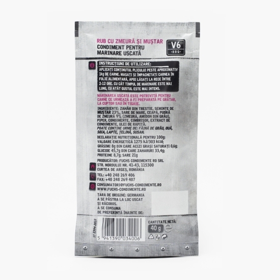Condiment pentru marinare uscată zmeură și muștar 40g