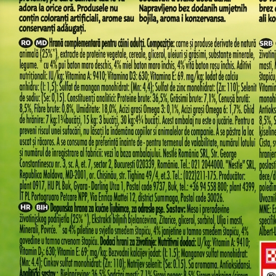Recompense pentru câini, 126g, Picnic Variety cu vită, pui, miel