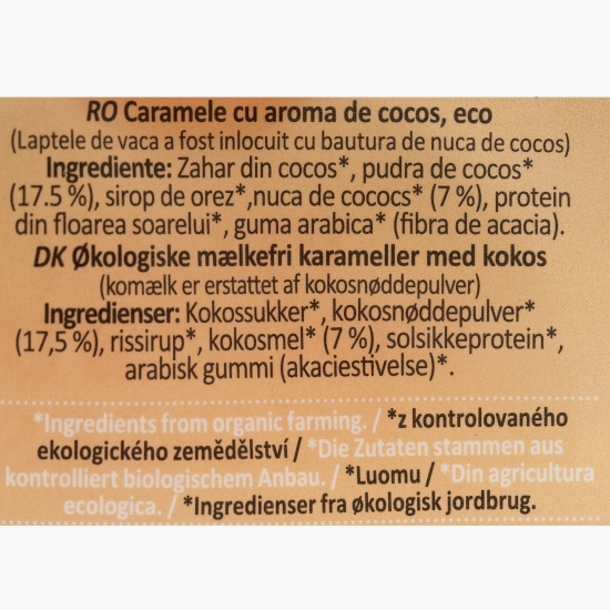 Caramele eco, aromă cocos 150g