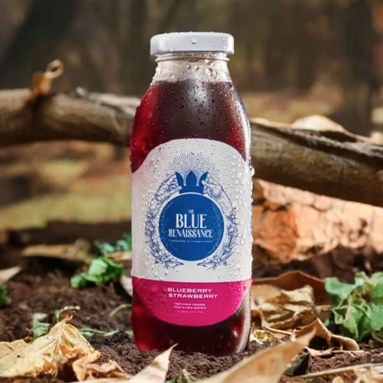 Suc de afine și căpșuni eco, fără zahăr adăugat și fără apă 300ml