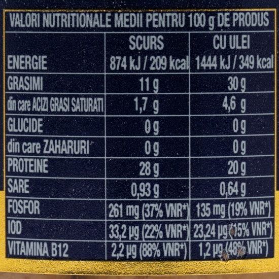 File de ton roșu în ulei de măsline 200g