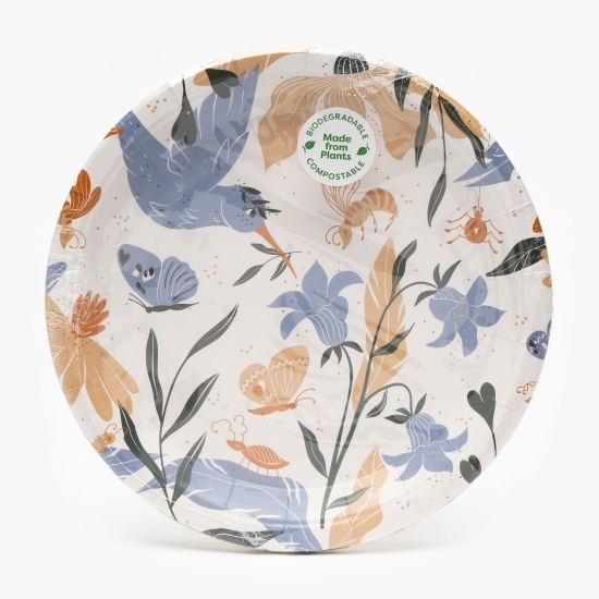 Farfurii de carton rotunde 23cm 12 buc