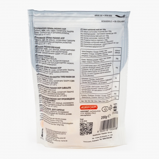 Brânză Grana Padano cuburi 200g 