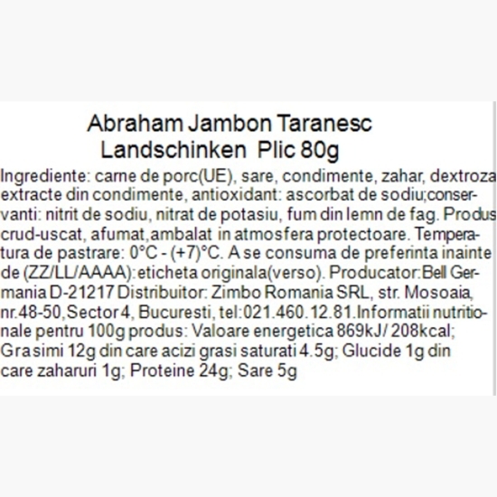 Jambon țărănesc 80g
