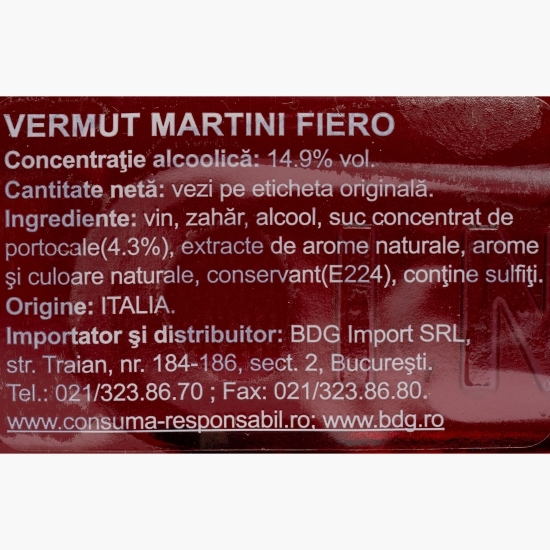 Martini 14.9% alc., 0.75l + 2 doze tonic