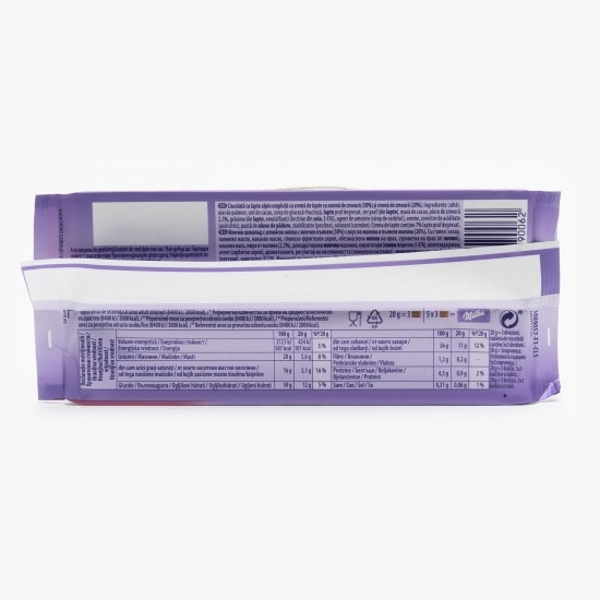 Ciocolată umplută cu cremă de zmeură 100g