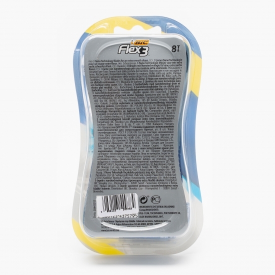 Aparat de ras Flex 3 lame, 8 buc
