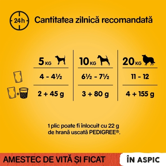 Hrană umedă pentru câini adulți, 100g, cu vită în aspic