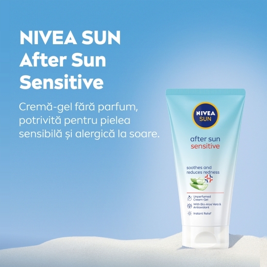 Cremă-gel după plajă cu aloe vera Sensitive 175ml
