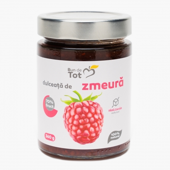 Dulceață de zmeură fără zahăr adăugat 360g