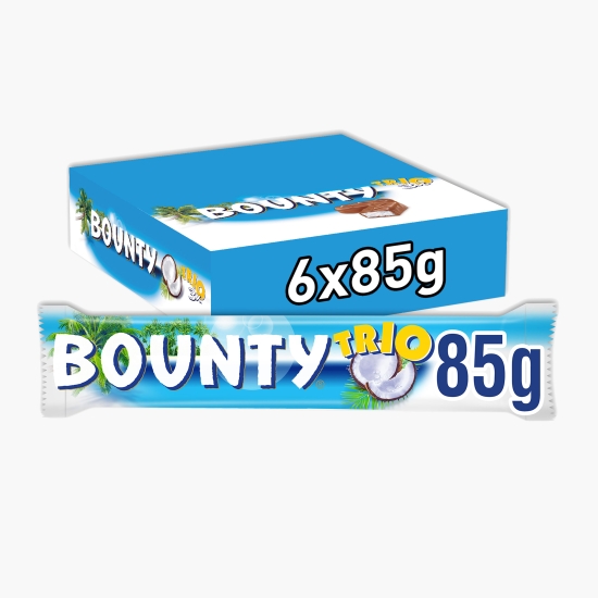 Baton cu cocos învelit în ciocolată cu lapte 6x85g