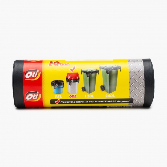 Saci menajeri Solid Extra LDPE 60l 10 buc