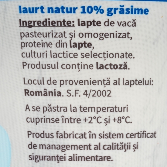 Iaurt în stil grecesc 10% grăsime, 400g 
