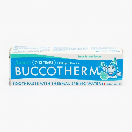 Pastă de dinți cu fluor pentru copii cu aromă de mentă 7-12 ani, 50ml