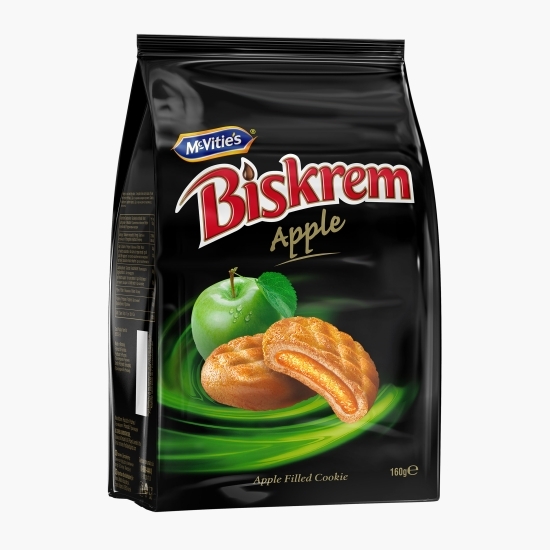 Biscuiți cu umplutură de mere 160g