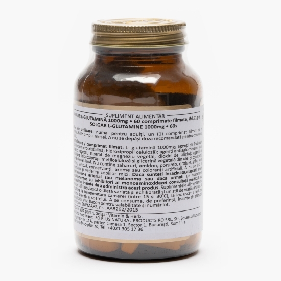 L-Glutamină 1000mg, 60 comprimate filmate