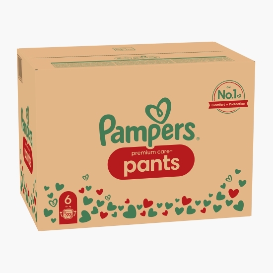 Scutece-chiloțel Premium Care Pants XXL, mărimea 6, 15 kg+, 93 buc 