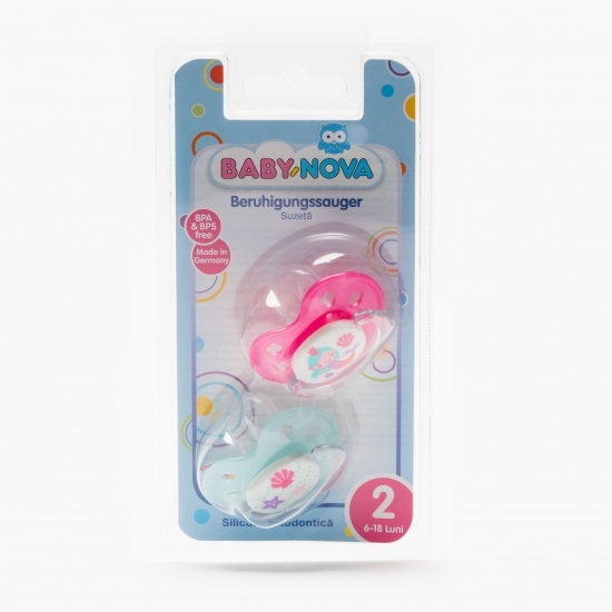 Suzete PP silicon decorate talia 2, 6-18 luni