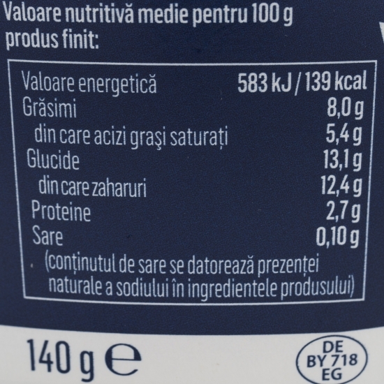 Iaurt în stil grecesc fructe de pădure 140g 
