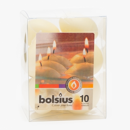 Lumânări plutitoare - Crem (10 buc.)