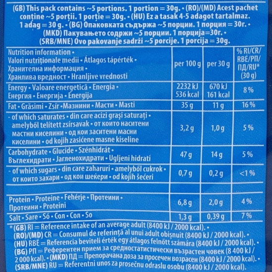 Chipsuri din cartofi cu sare 140g