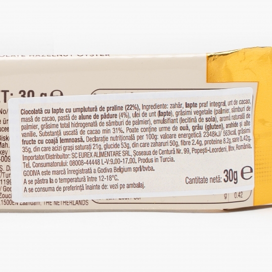 Ciocolată cu lapte cu umplutură de praline 30g