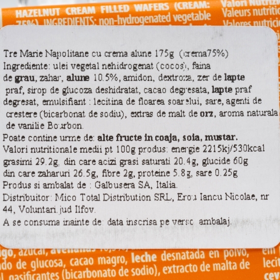 Napolitane cu alune de pădure 175g