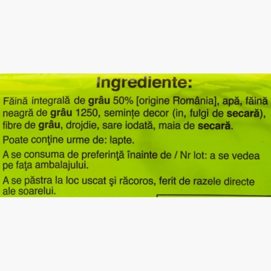 Pâine cu făină integrală 500g