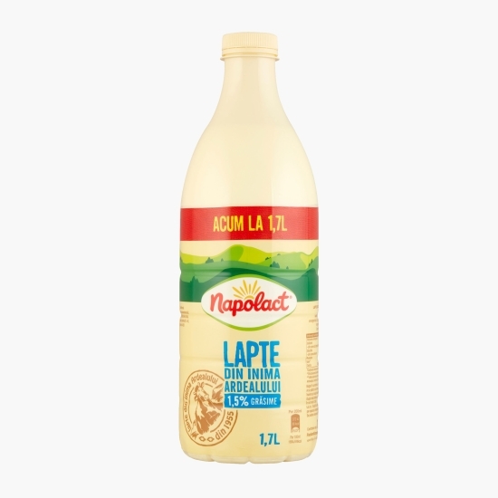 Lapte 1.5% grăsime, 1.7l