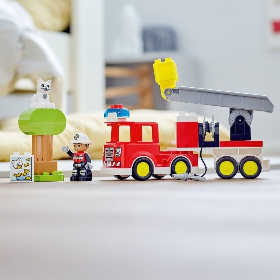 Camion de pompieri pentru salvare, 10969 Duplo, 21 piese, +2 ani