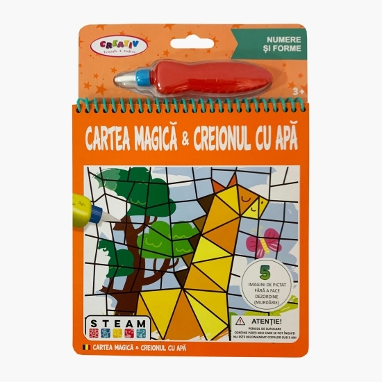 Cartea magică & Creionul cu apă, numere-forme