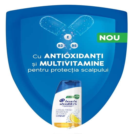 Șampon anti-mătreață Citrus Fresh pentru păr gras 400ml