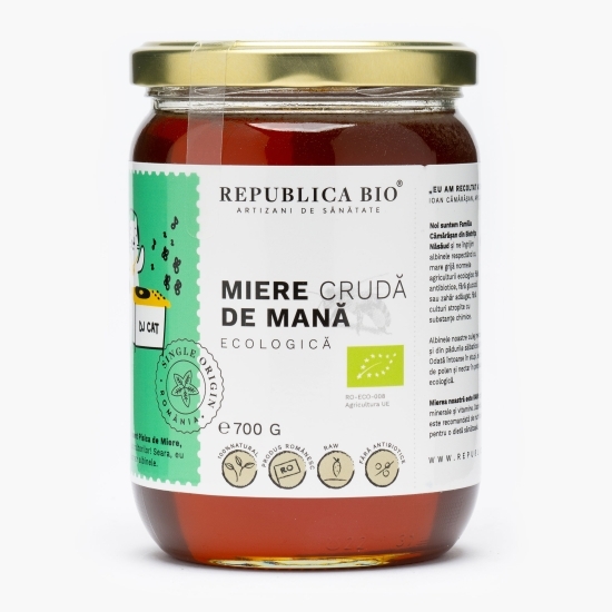 Miere de mană crudă, ecologică 700g