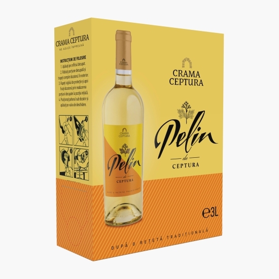 Pelin alb demisec, 13%, bag in box 3l