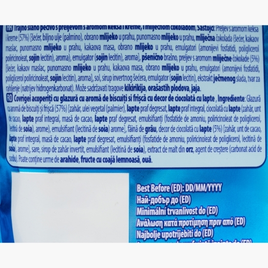 Covrigei acoperiți cu glazură cu aromă de biscuiți și frișcă Flipz 90g
