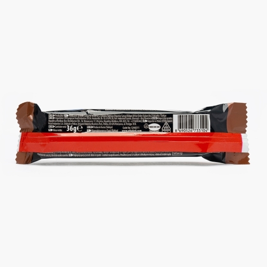 Baton cu glazură de ciocolată cu lapte, cu interior de nuga, caramel și arahide 36g