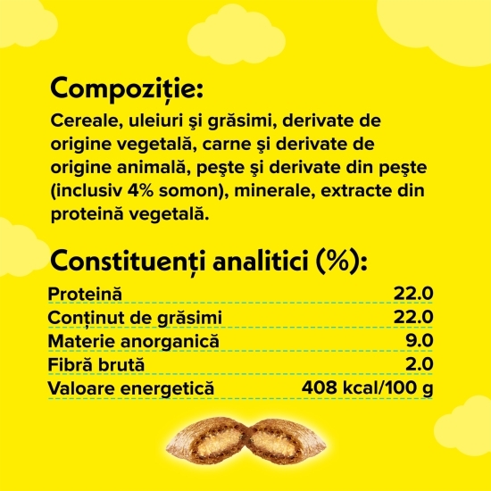 Recompense pentru pisici, 60g, cu somon savuros
