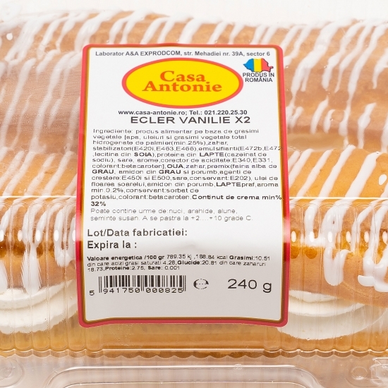 Ecler vanilie x2 240g 