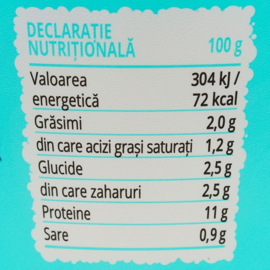 Granule de brânză Cottage cu smântână 2% grăsime 180g