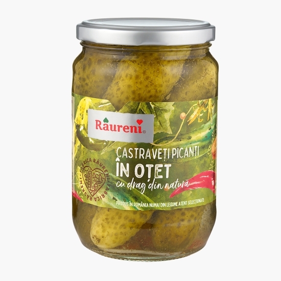 Castraveți picanți în oțet 680g