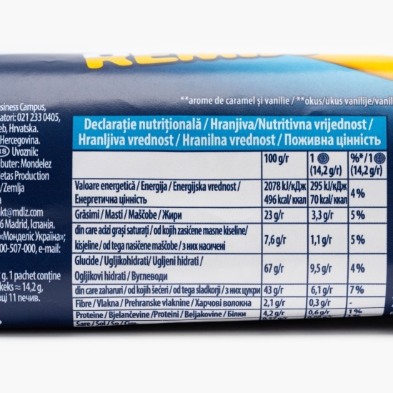 Biscuiți Remix cu aromă de caramel și vanilie 157g