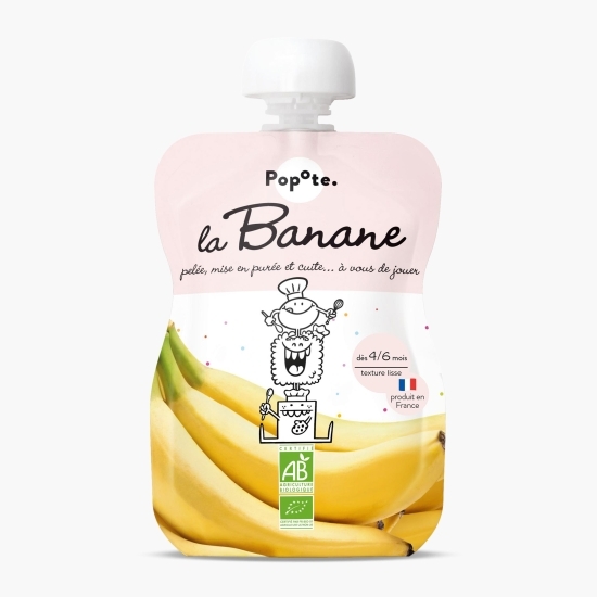 Piure eco cu 85% banane, +4/6 luni, 120g