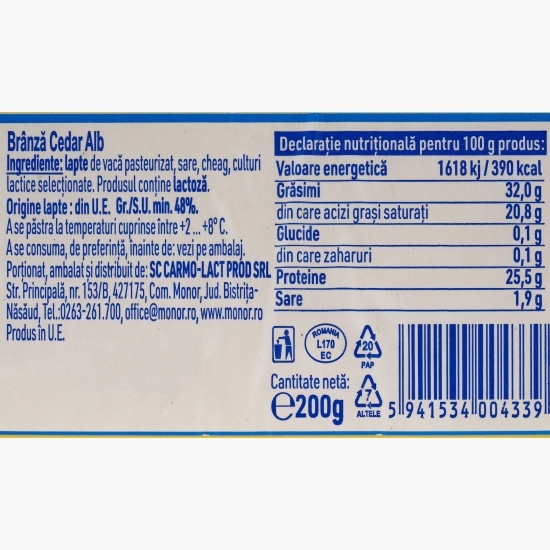 Brânză Cedar alb 200g             