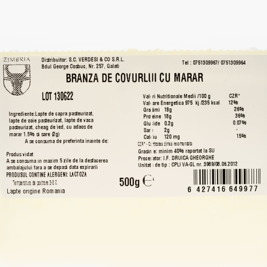 Brânză de covurlui cu mărar 500g